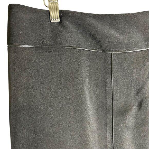 NEW Lane Bryant Wide Leg Pants Trousers Black Size 22 Satin Micro Stripe Dressy - Picture 4 of 10